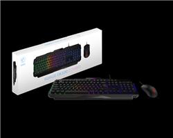 COMBO GAMING TECLADO + MOUSE MSI FORGE GK100/ USB/ RGB/ NEGRO