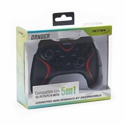 [EIK-NM-DANGER] NETMAK GAMEPAD BLUETOOTH 5 EN 1 + BOTONES TRASEROS PROGRAMABLE /CEL ANDROID-IOS/PS4/PS3/PC/N-SWITCH/