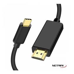 [EIK-NM-TCH2] NETMAK ADAPTADOR USB-C A HDMI 1.8M NM-TCH2