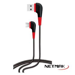 [EIK-NM-112] NETMAK CABLE USB A TIPO C 2A 1,2M GAME CABLE NM-112
