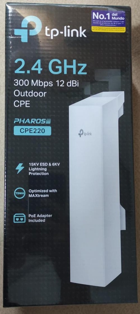 TP-LINK ACCESS POINT TP-LINK (CPE220) 300 MBPS 2.4GHZ OUTDOOR 12DBI