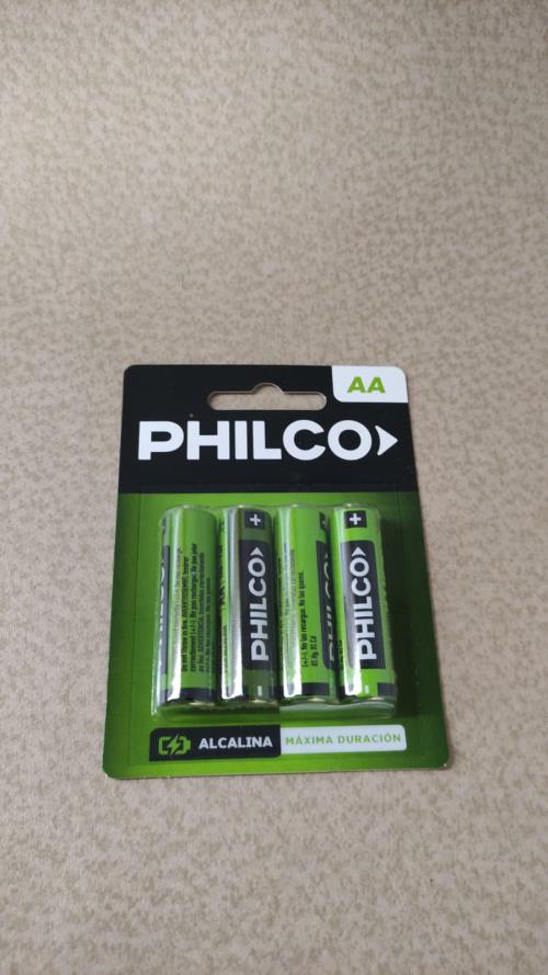 [MTS-10966] PHILCO PILA  ALCALINA  LR06P4C1API  AA 1.5V PHILCO BLISTER X4