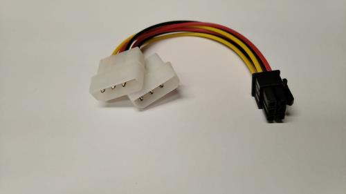 [MTS-07747] MX7 CABLE ALIMENTACION - 2 X 5 1/4 - 6 PIN H  CDA007 PLACA DE VIDEO - MX7