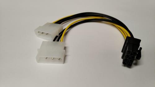 [MTS-07748] MX7 CABLE ALIMENTACION - 2 X 5 1/4 - 8 PIN H  CDA008 PLACA DE VIDEO - MX7