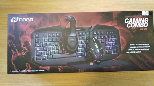 NOGA NET KIT GAMER 4 EN 1 TEC - MOUSE - AURI - GAMEPAD - NKB-403