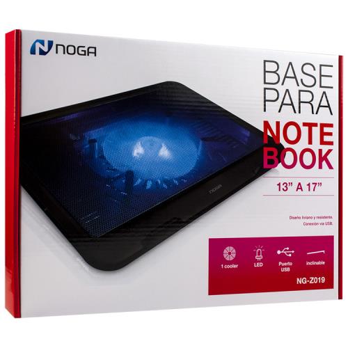 [MTS-08308] NOGA NET BASE P/ NOTEBOOK NOGANET NG-Z019 13 A 17" C/COOLER C/LED USB
