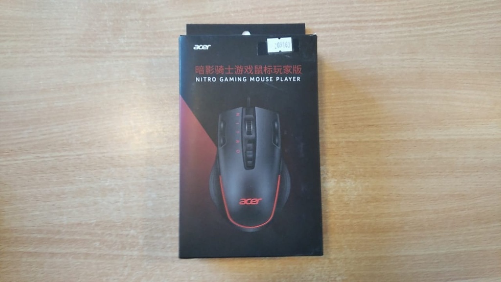 ACER MOUSE ACER GAMMER OMW950 USB BLACK 11 BOTONES - CABLE TELA - 4000DPI
