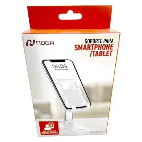[MTS-10468] NOGA NET SOPORTE PARA SMARTPHONE / TABLET NOGANET NG-HOLD V2 - ACRILICO / ALUMINIO