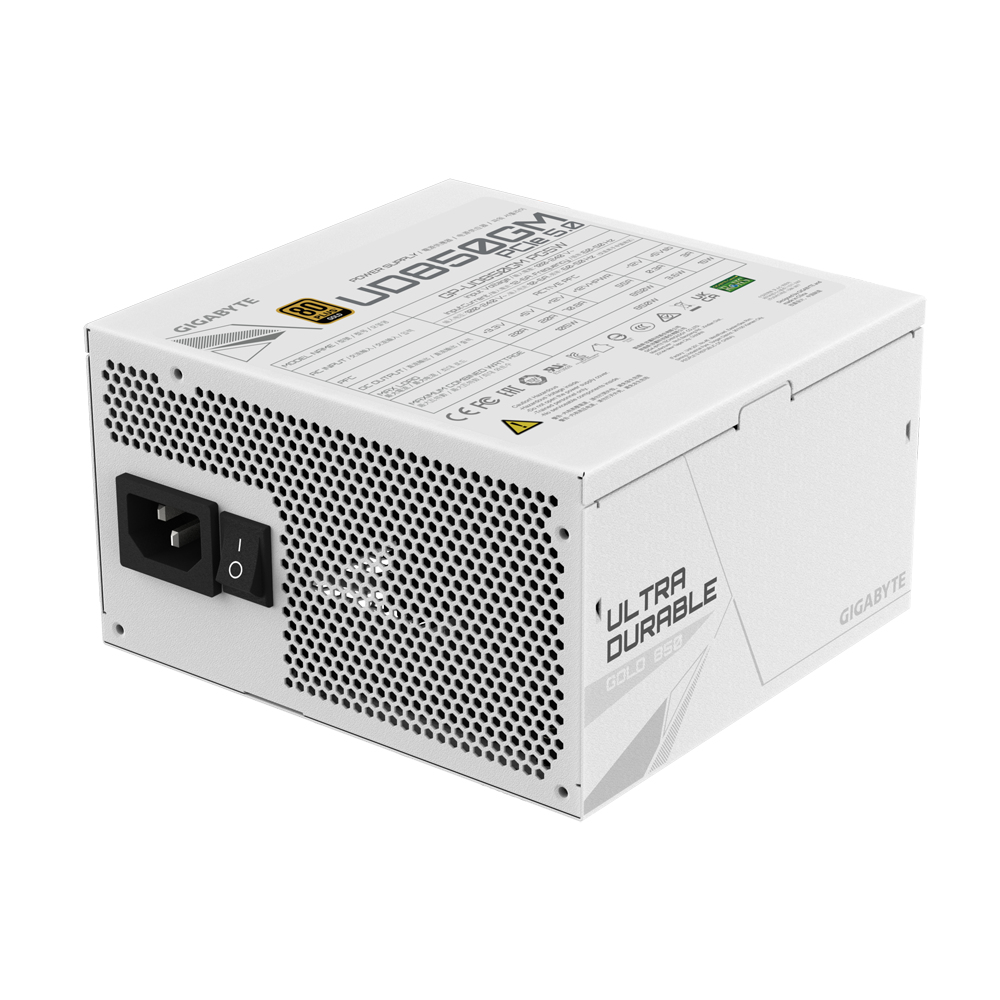 FUENTE 850W GIGABYTE 80 PLUS GOLD UD850GM PG5WHITE