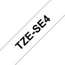 CINTA P/ROTU BROTHER TZESE4 18MM VOID NEGRO/BLANCO