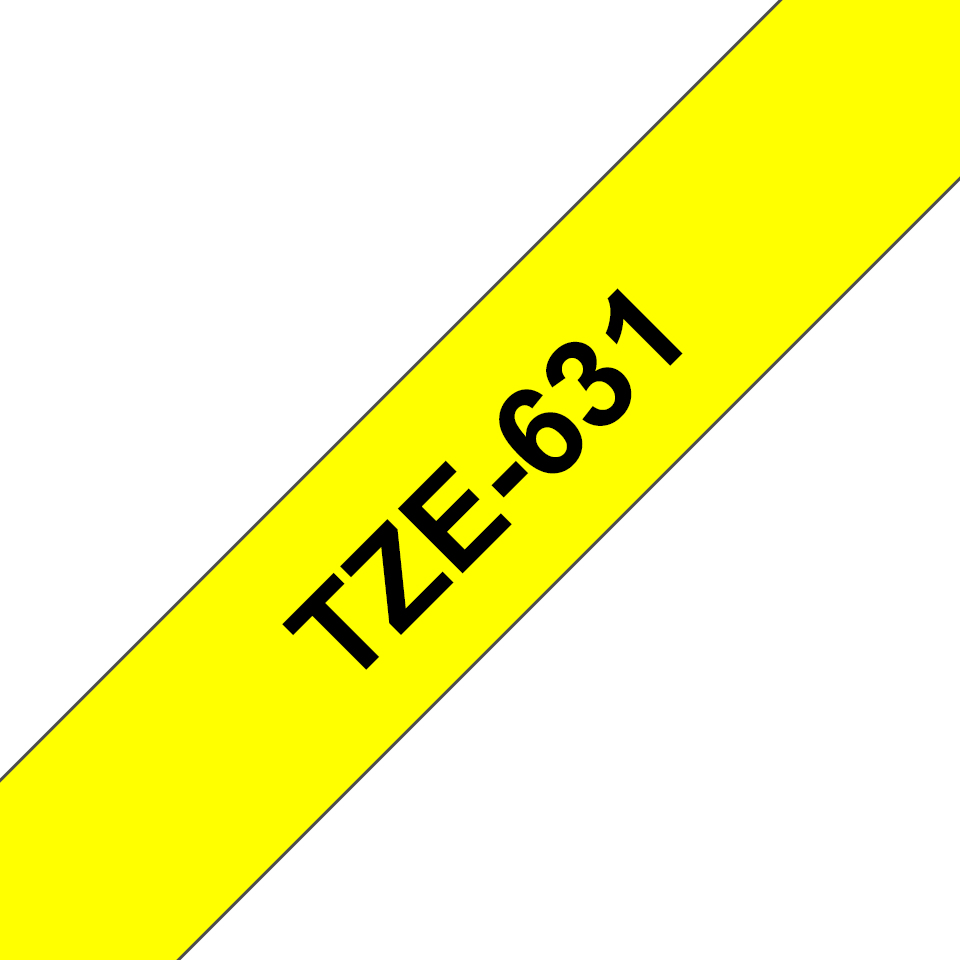 CINTA P/ROTU BROTHER TZE631 12MM NEGRO/AMARILLO