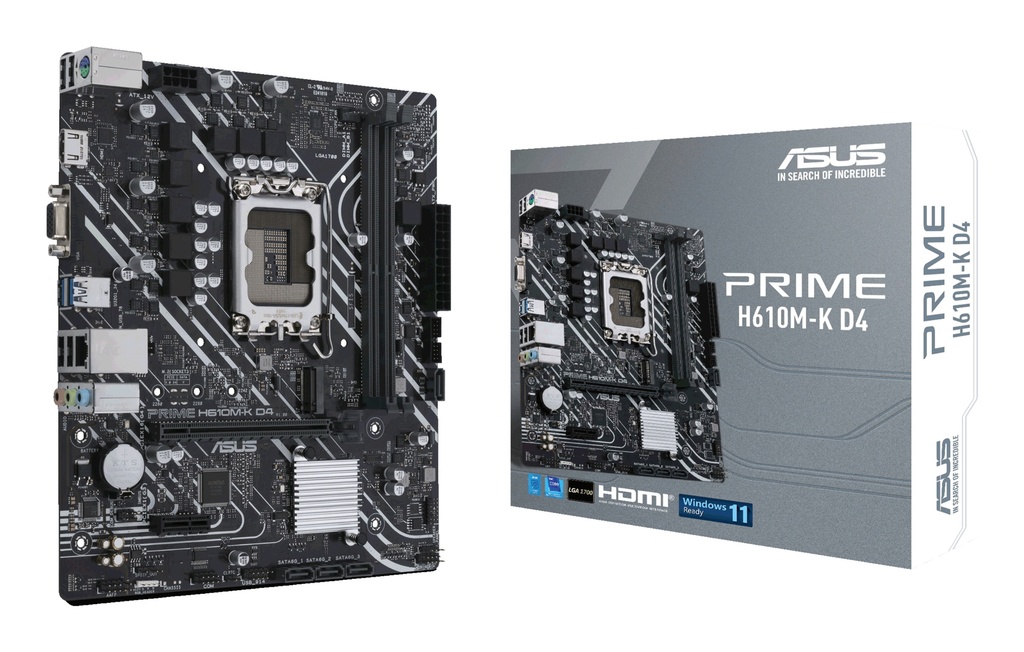 MB ASUS S1700 PRIME H610M-K D4 DDR4 BOX M-ATX