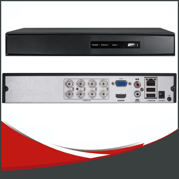 DVR HIKVISION 8 CANALES + 2 IP, 1080LITE. GRABACIÓN H.265 +. 1 DISCO HASTA 6TB, 1 AUDIO