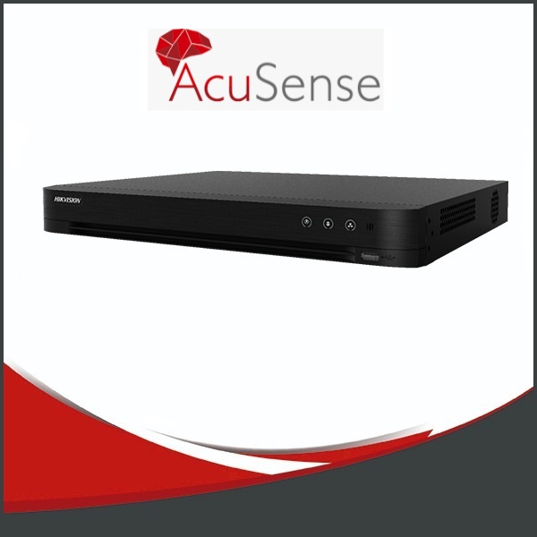 DVR HIKVISION ACUSENSE DE 16 CH + 8 IP, 2MPX CON RECONOCIMIENTO FACIAL. 2HDD HASTA 10TB.