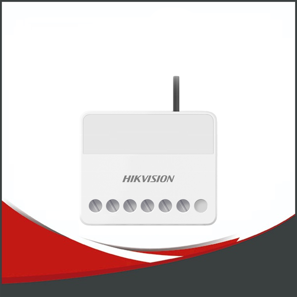 [SEGC-DS-PM1-O1L-WB] MODULO DE RELEV HIKVISION AXPRO, 433 MHZ, BIDIRECCIONAL, 1 SALIDA NO/NC (0~36 V DC, Max 5 A)