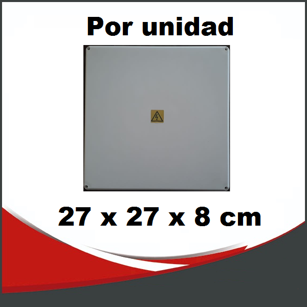 270X270X80 CAJA ESTANCO PARA FUENTE UPS Y BATERIA, ETC. DE GRAN RESISTENCIA (BULTO x8)