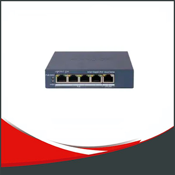 SWITCH HIKVISION ADMINISTRABLE, 4 PUERTOS POE 1000MB, 1 PUERTO DE 1000MB, MANEJO DE VLAN.
