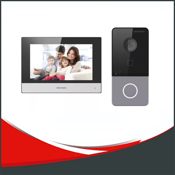 [SEGC-DS-KIS603-P(C)] Video portero y Pantalla Hikvision IP alimentado por POE estándar. Cámara Full HD de 2 mp. Pantalla táctil colorida de 7