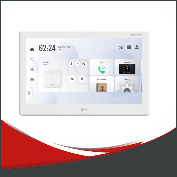 ESTACION INTERIOR CON ANDROID, PANTALLA TACTIL DE 10,1 IN,ALIMENTACION POE ESTANDAR,CON HIK-CONNECT.
