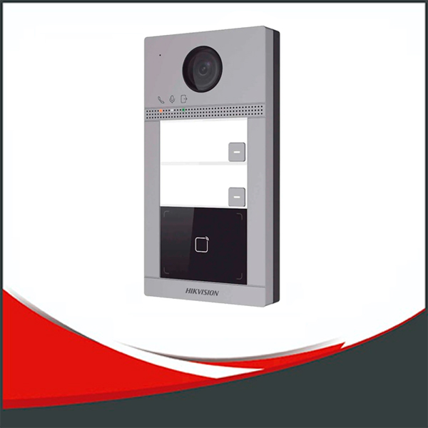 [SEGC-DS-KV8213-WME1(C)] PORTERO HIKVISION IP WIFI DE METAL, 2 BOTONES, 2MP, IK08, IP65,IR 3M, POE, SOPORTA TARJETAS MIFARE