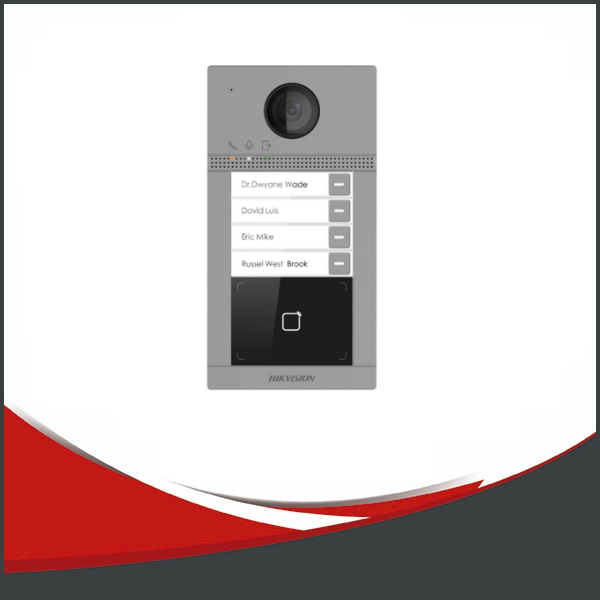 [SEGC-DS-KV8413-WME1(C)] PORTERO HIKVISION IP, 4 BOTONES, WIFI, METAL, 2MP, IK08, IP65, POE, SOPORTA TARJETAS MIFARE.