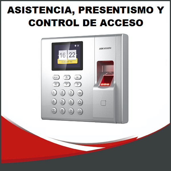 TERMINAL DE TIEMPO CON HUELLA DACTILAR Y ASISTENCIA STANDALONE, LCD, ACCESO 1 PUERTA, MIFARE