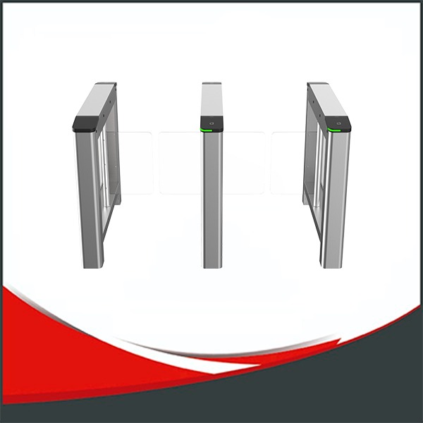 SWING BARRIER HIKVISION MEDIO, LECTOR DE TARJETA INCORPORADO, PUERTA DE ACRILICO 650MM.