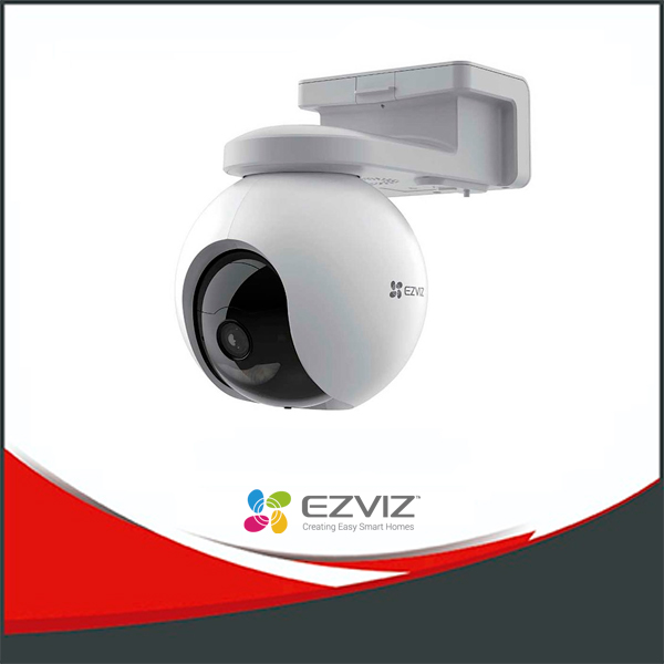 [SEGC-CS-HB8-R100-2C4WDL] CÁMARA IP EZVIZ PT WIFI (HB8 4MP), LENTE 4MM, BATERÍA RECARGABLE HASTA 210 DIAS.IR 15M.VISION NOCTURNA A COLOR H.265