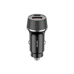 [EIK-NM-UCC12] NETMAK CARGADOR PARA AUTO 48W DOBLE PUERTO (USB C + USB A) NM-UCC12