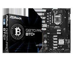 [EIK-ASR-90-MXBHMO-AOUAYZ] MOTHER ASROCK Q270 PRO BTC+ MINING BOARD 1151