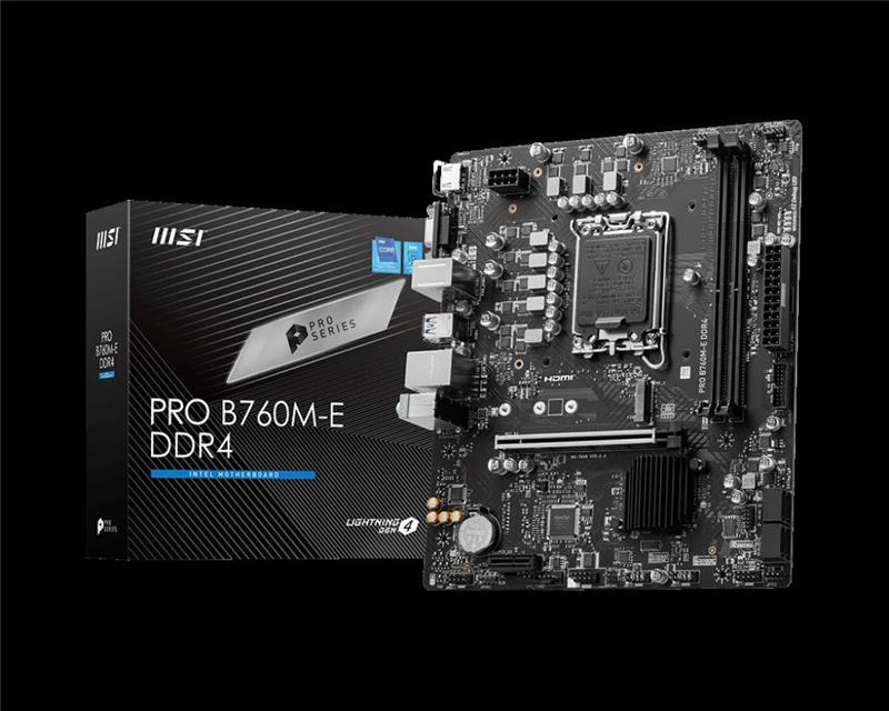 MOTHER MSI PRO B760M-E DDR4 H/V 1700 M.2