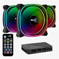 [EIK-ACF3-AT10217.02] COOLER FAN AEROCOOL ASTRO 12 PRO (3 x 120MM ARGB FANS +HUB H66F+CONTROL REMOTO) KIT