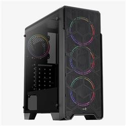 [EIK-ACCM-PV21043.11] GABINETE AEROCOOL ORE SATURN FRGB-G-BK-V2 (ATX/MICRO-ATX/MINI-ITX) (4FAN/VIDRIO/GPU 371MM)