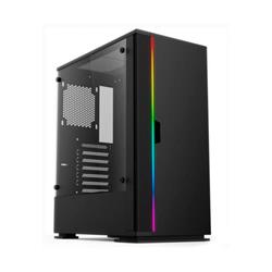 [EIK-GAB-K1-ATX-650W] GABINETE GAMING E-VIEW KIT-K1 RGB ATX-650W 80+ (TEC+MOU/COOLER/VIDRIO)