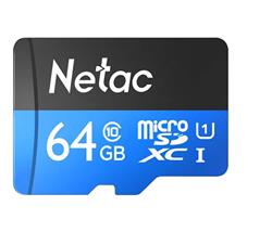 [EIK-NT02P500STN-064G-R] MEMORIA MICROSD 64GB CLASE 10 NETAC P500 STANDAR C/ADAPTER