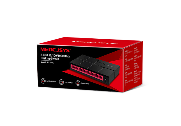 MERCUSYS SWITCH 8 PORT GIGA DESKTOP TL-MS108G