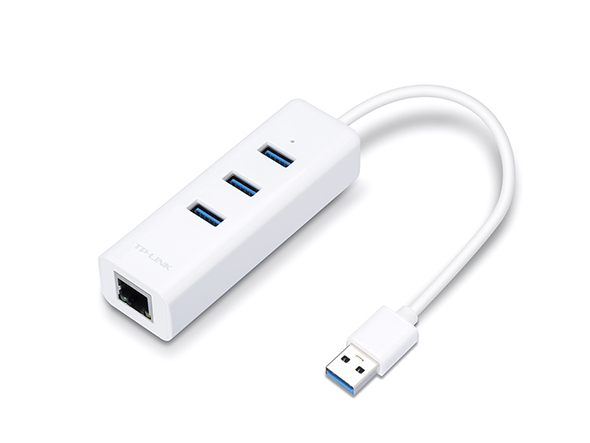 TP-LINK ADAPTADOR USB 3.0 A 3 X USB + ETHERNET RJ45 GIGABIT TL-UE330