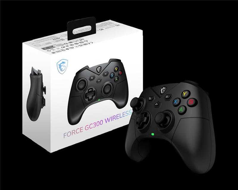 MSI GAMEPAD FORCE GC300 WIRELESS-BT/CABLE USB A USB 2MT/ NEGRO