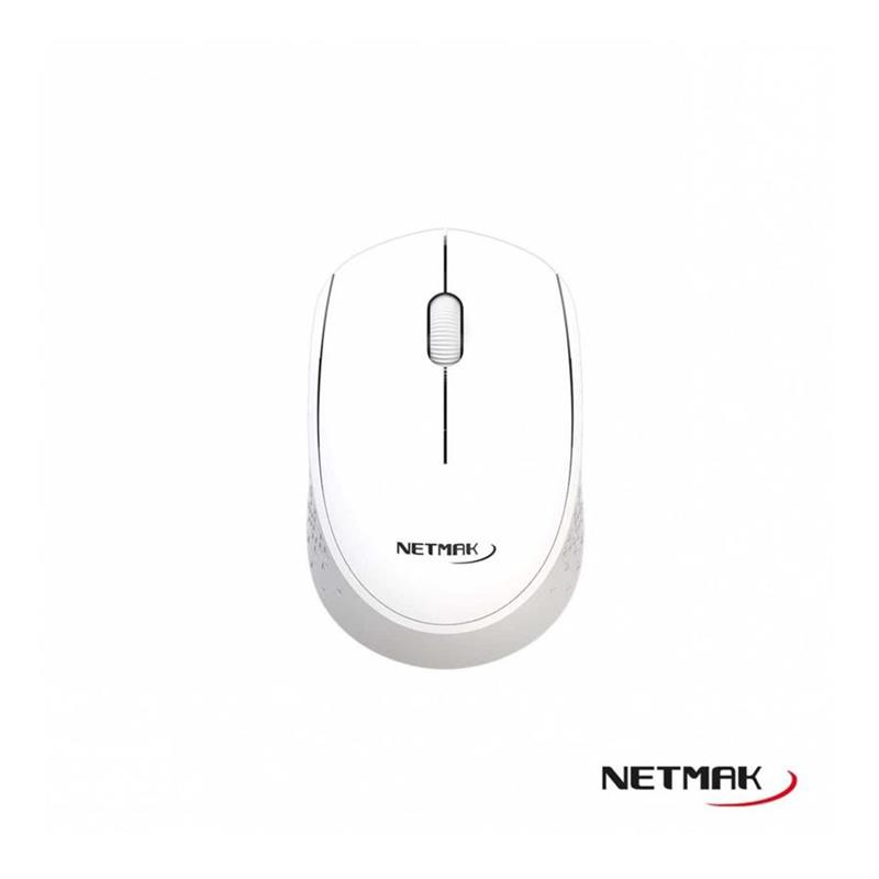 NETMAK MOUSE INALAMBRICO 2.4GHZ BLANCO NM-M680-W