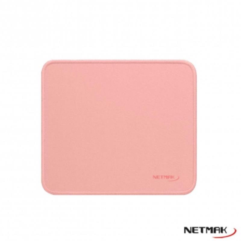 NETMAK PAD MOUSE CON LATERALES BORDADOS ROSA NM-PAD3