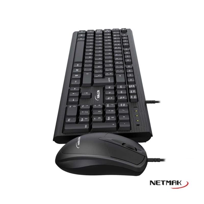 NETMAK COMBO TECLADO-MOUSE OFICINA NM-KB340