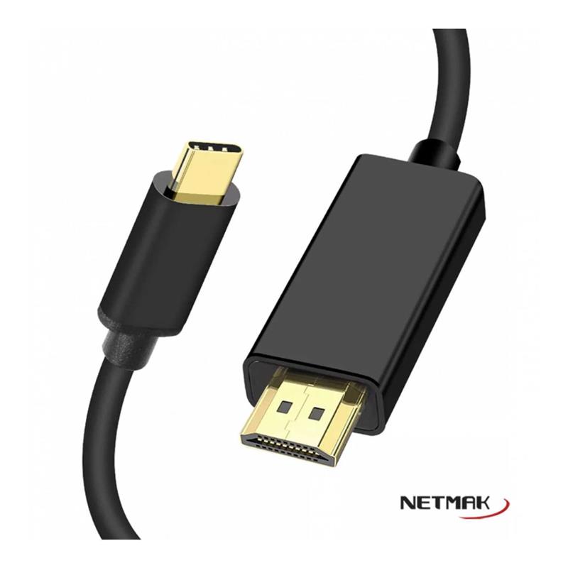 NETMAK ADAPTADOR USB-C A HDMI 1.8M NM-TCH2