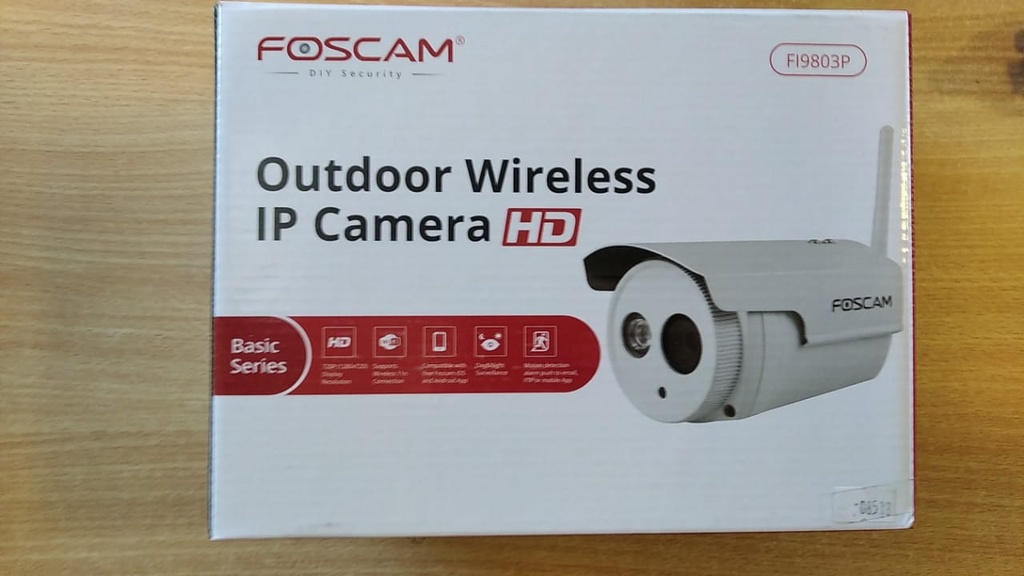 FOSCAM CAMARA FOSCAM IP BULLET WIFI 1MP P2P IR 20  (FI9803P)
