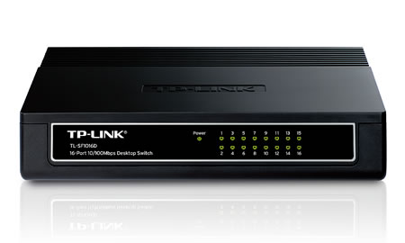 TP-LINK SWITCH TP-LINK 16 PUERTOS 10/100 (TL-SF1016D)