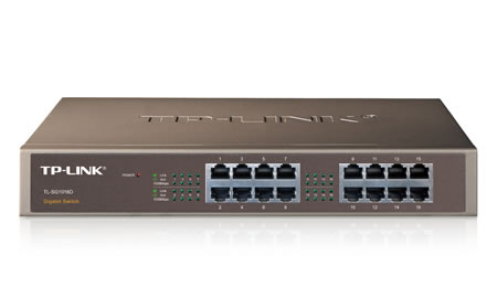 TP-LINK SWITCH TP-LINK 16 PUERTOS 10/100/1000 RACK 19U (TL-SG1016)