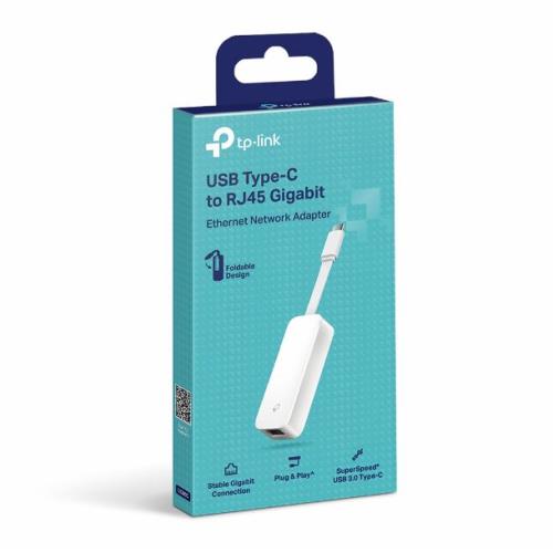 TP-LINK TARJETA DE RED TP-LINK USB 3.0 TYPE C A ETHERNET GIGABIT RJ45 UE300C