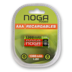 NOGA NET PILA RECARGABLE AAA 1100/300 MA METAL NOGANET X2