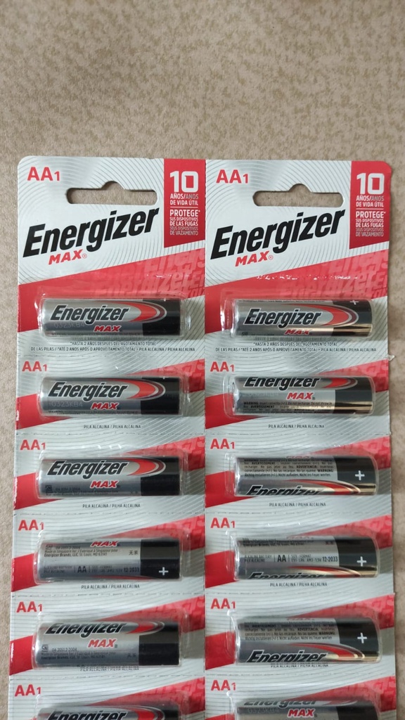 ENERGIZER PILA  ALCALINA   AA 1.5V ENERGIZER X1 BLISTER