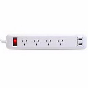 TRV ZAPATILLA MULTIPLE TRV X4 + 2 USB TIPO PLG002