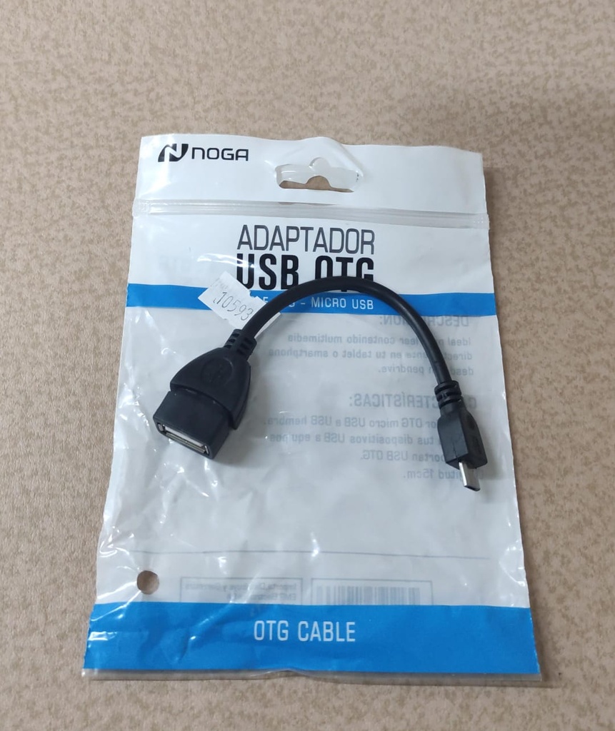 NOGA NET ADAPTADOR OTG CON CABLE MICRO USB (MACHO) A USB (HEMBRA) - NOGANET